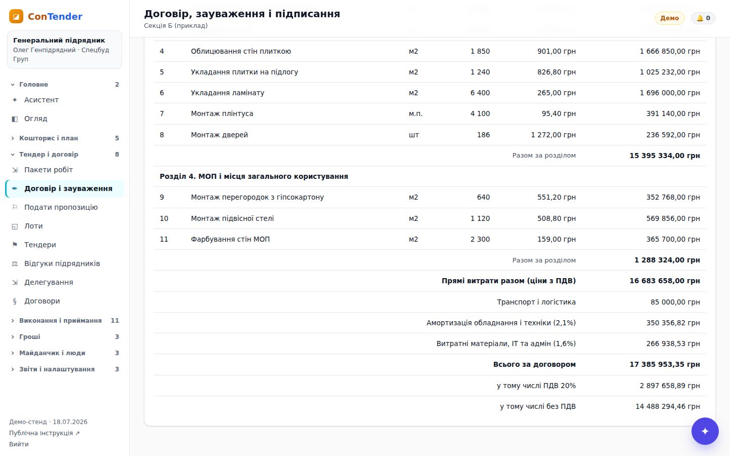 Додаток 1 до договору